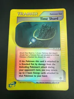 Time Shard 135/147 REVERSE HOLO Pokemon Aquapolis Vintage WOTC E Series NM 2003 - Image 1