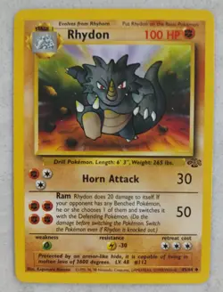 Pokemon TCG Rhydon 45/64 Jungle Set Uncommon - Image 1