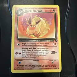 Pokemon TCG Dark Flareon Team Rocket 35/82 Regular Uncommon - Image 1