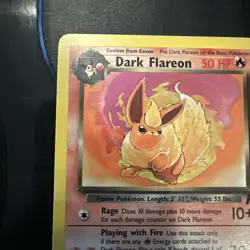 Pokemon TCG Dark Flareon Team Rocket 35/82 Regular Uncommon - Image 5