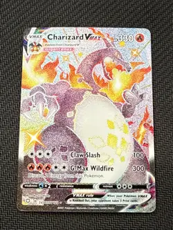 Pokemon TCG Charizard VMAX Shining Fates SV107/SV122 Holo Shiny Holo Rare - Image 1