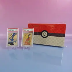 POKEMON STAMP BOX + PIKACHU / CRAMORANT PSA 10 LOT JP - Image 1
