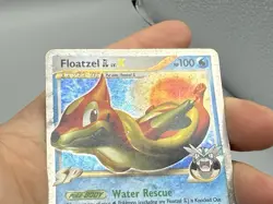 Pokemon Floatzel GL Lv.X 104/111 Rising Rivals Ultra Rare Holo Heavily Played - Image 3