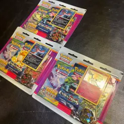 Pokemon TCG XY Blister Set Roaring Skies Evolutions Steam Siege Booster Packs 3X - Image 2