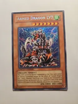 Yugioh! Armed Dragon LV7 SD1-ENDE1 Secret Rare Limited Edition NM - Image 2