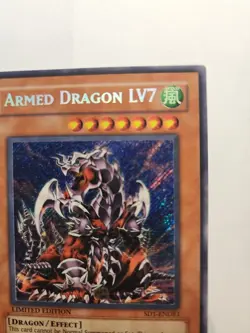 Yugioh! Armed Dragon LV7 SD1-ENDE1 Secret Rare Limited Edition NM - Image 4