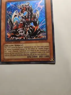 Yugioh! Armed Dragon LV7 SD1-ENDE1 Secret Rare Limited Edition NM - Image 5