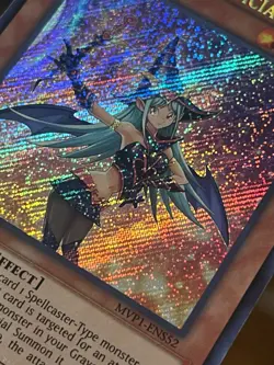 YuGiOh Chocolate Magician Girl MVP1-ENS52 Secret Rare 1st Edition Holo - Image 2