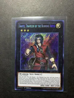 Yugioh - Dante, Traveler of the Burning Abyss (Secret 1st Ed) - MP15-EN121 (P) - Image 1