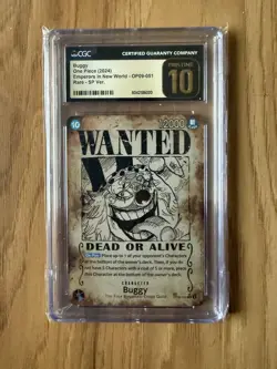 Buggy Wanted Poster 2024 One Piece OP09-051 English CGC Pristine - Image 2