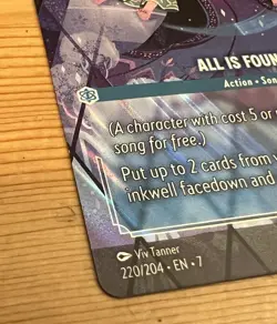 Disney Lorcana Frozen All Is Found Enchanted 220/204 Archazia's Island Holo Card - Image 3