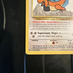Dragonite Promo Black Star 5 Vintage WOTC Pokemon Card #2 - Image 2