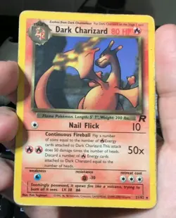 HP Pokemon Card Dark Charizard 21/82 Team Rocket Edition Regular NON HOLO - Image 1