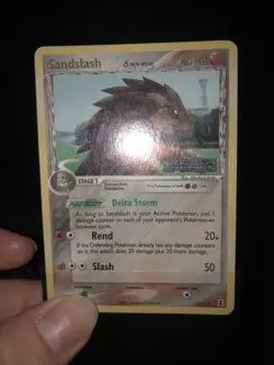 Sandslash 27/113 EX Delta Species Reverse Holo Pokemon Card LP Stamped - Image 1