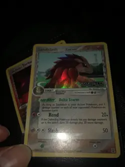 Sandslash 27/113 EX Delta Species Reverse Holo Pokemon Card LP Stamped - Image 2