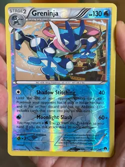 POKEMON GRENINJA 40/122 RARE REVERSE HOLOFOIL BREAKPOINT NM CARD - Image 1