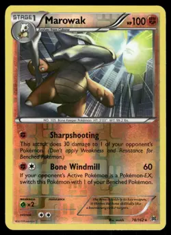 Pokemon Cards Marowak 78/162 Reverse Holo BREAKthrough XY NM - Image 1