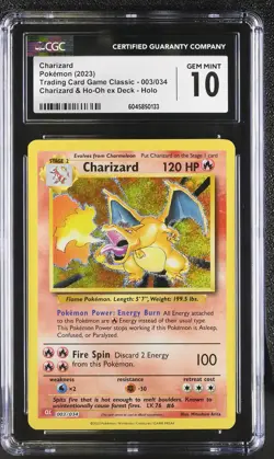 2023 Pokemon Trading Card Game Classic Charizard #003/034 CGC 10 GEM MINT - Image 1