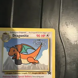 Dragonite Promo Black Star 5 Vintage WOTC Pokemon Card #1 - Image 4
