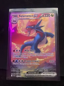 Salamence ex Double Rare Holo Pokemon Card 127/159 SV09 Journey Together HP 320 - Image 1