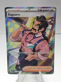 Saguaro 255/193 Paldea Evolved Full Art Ultra Rare Holo Pokemon Card - Image 1
