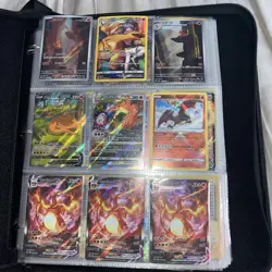 Large Pokemon Cards Binder Collection Lot 170+ Cards - Image 2