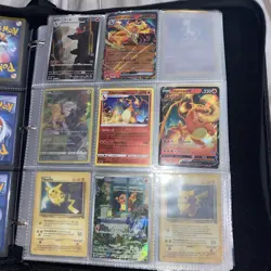 Large Pokemon Cards Binder Collection Lot 170+ Cards - Image 3