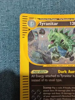 Pokemon Card-Tyranitar-29/165-Expedition- Holo-ENG-PL - Image 3