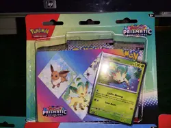 💎Pokemon Prismatic Evolutions Tech Sticker Collection Leafeon Sealed-31 Cards💎 - Image 1
