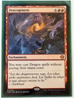 DRACOGENESIS TARKIR: DRAGONSTORM TDM MYTHIC ENCHANTMENT MTG 105 - Image 1
