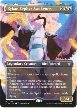 Kykar, Zephyr Awakener (Borderless) - 0348 - Foundations - MTG - Image 1
