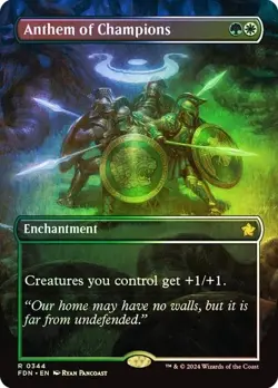 MTG -Anthem of Champions FOIL Borderless Foundations #344 - Image 1