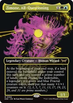 Zimone, All-Questioning (Showcase) MTG Duskmourn: House of Horror 366 R NM - Image 1