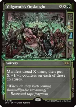 Valgavoth's Onslaught (Showcase) R Duskmourn: House of Horror 324 NM - Image 1