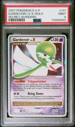 2007 POKEMON DP SECRET WONDERS GARDEVOIR LV.X #131 ULTRA RARE PSA 9 - Image 1