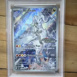 Pokemon N's Reshiram Illustration Rare Holo Box Topper 167/159 PSA 8 - Image 3