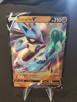 POKEMON Lucario V #078/189 Holo SWSH10: Astral Radiance NM - Image 1