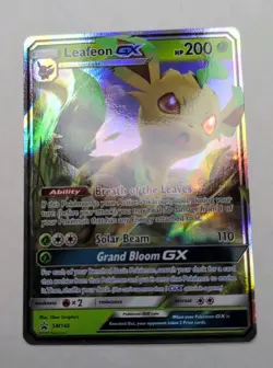 Pokemon Leafeon GX TCG Holo Card SM146 NM - Image 2