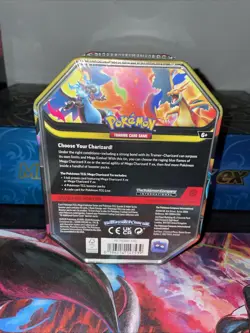 Pokemon TCG Mega Charizard Y EX Tin Sealed In Hand - Image 2