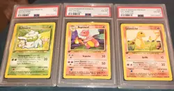 Pokemon FRENCH 1st Edition Base Reptincel-Charmeleon 24/102 PSA Bulbizarre +More - Image 2
