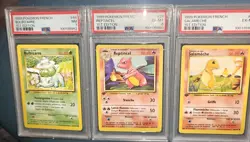Pokemon FRENCH 1st Edition Base Reptincel-Charmeleon 24/102 PSA Bulbizarre +More - Image 5