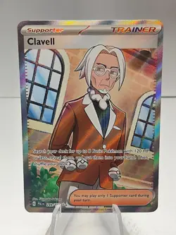 Clavell 249/193 Sv02: Paldea Evolved Full Art Trainer Holo Pokemon TCG - Image 1