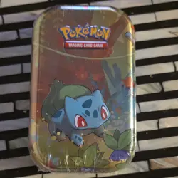 2019 Pokemon Kanto Friends Sealed Bulbasaur Mini Tin Sun & Moon, X&Y D19 - Image 1