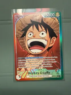 One Piece CCG Monkey D Luffy Alternative Art Leader OP13-001 - Image 2