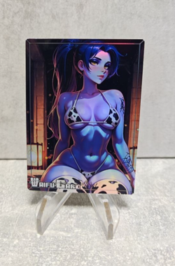 Widowmaker Trading Card Waifu Goddess Story Anime Girl holo Karte Manga Full - Image 1