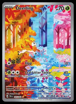 Deerling 165/162 Holo Illustration Rare Temporal Forces Pokemon Card - Image 1