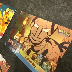 Pikachu's Vacation - Pokemon Topps Card 1x Holo & 2 Non Holo - Image 2