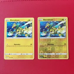 044/163 Electabuzz Reverse Holo Set Pair Battle Styles Pokemon TCG Cards Bundle - Image 1