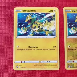 044/163 Electabuzz Reverse Holo Set Pair Battle Styles Pokemon TCG Cards Bundle - Image 3