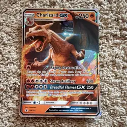 Pokemon Charizard GX Promo Holo Card SM195 Dragon Type 2019 - Image 1
